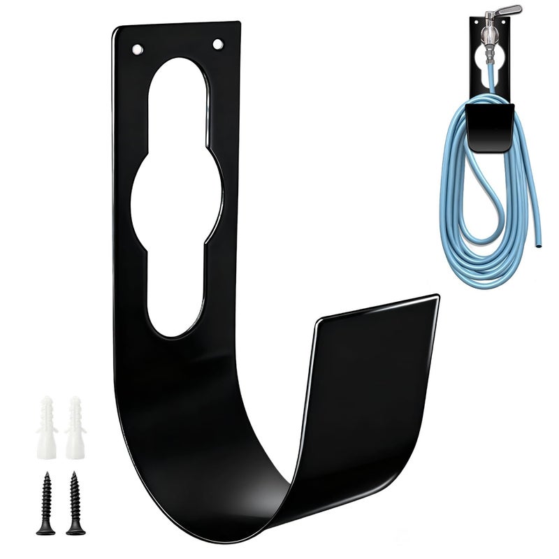 SupKing Hose Holder Wall Mount,Heavy Duty Garden Hose Hanger Reel Metal Hose Hooks Fit to100ft Expandable Watering Hose Storage - Image 1